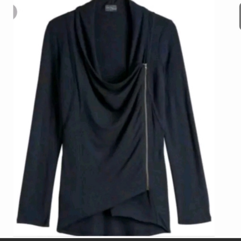 Market & spruce Asymmetrical zip Cardigan